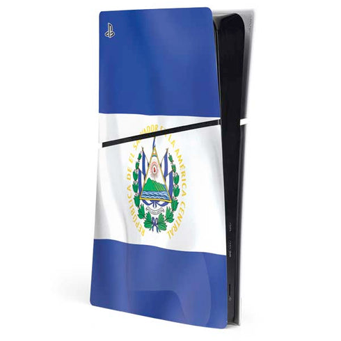 El Salvador Flag PS5 Slim Digital Edition Console Skin